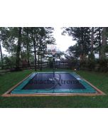 14x16 FT Heavy Duty Trampoline USA XHD by Galactic Xtreme with Enclosure Safety Combo 